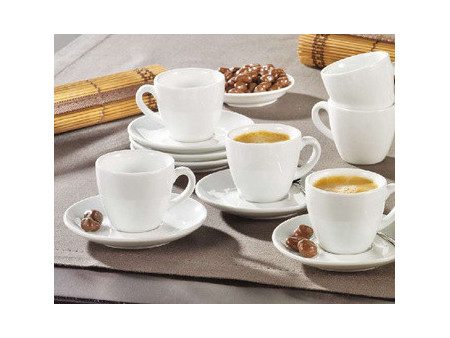 Esmeyer Tasse espresso 'Bistro', set de 6, blanc