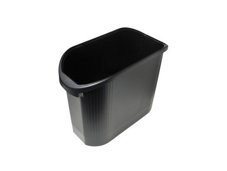 EXACOMPTA Corbeille à papier TOPLINE, 26 litres, noir