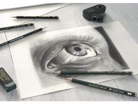 FABER-CASTELL Crayon CASTELL 9000, degré de dureté: F
