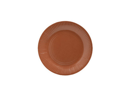 PROnappe Assiette en carton, rond, 230 mm, blanc