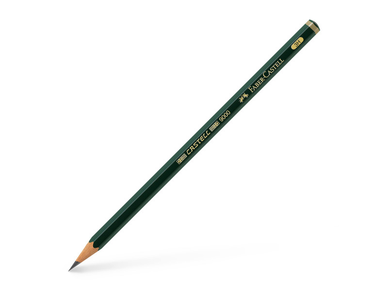 FABER-CASTELL Crayon CASTELL 9000, degré de dureté: 3H