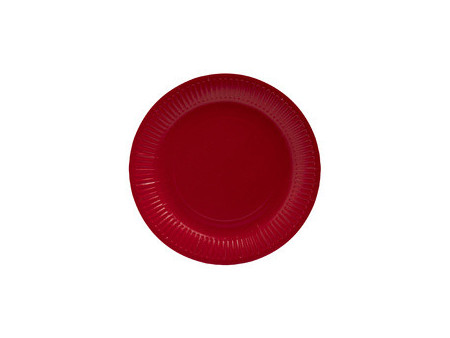 PROnappe Assiette en carton, rond, 230 mm, rose