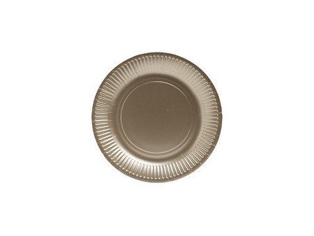 PROnappe Assiette en carton, rond, 230 mm, bleu marine