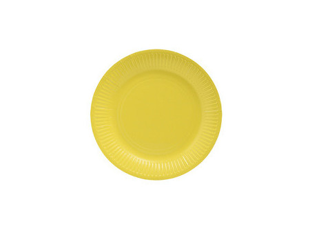 PROnappe Assiette en carton, rond, 230 mm, gris