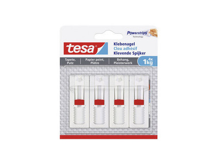 tesa Powerstrips Clou adhésif pour papier peint et plâtre