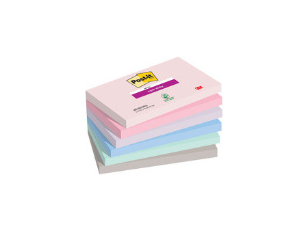 Post-it Bloc-note super sticky notes, 127 x 76 mm, Soulful