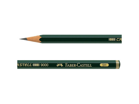 FABER-CASTELL Crayon CASTELL 9000, degré de dureté: 5H