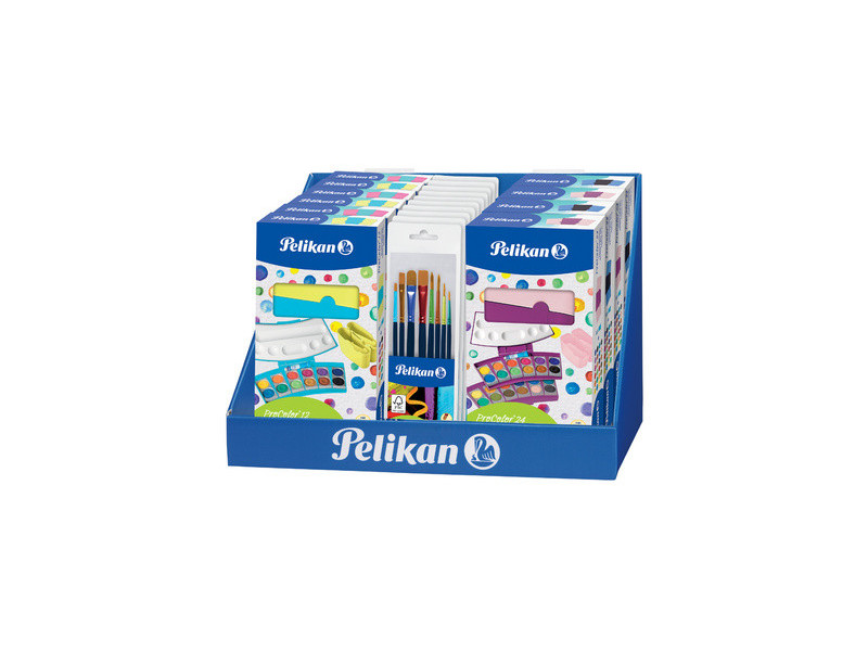 Pelikan Présentoir scolaire 770: boîte de peinture / pinceau