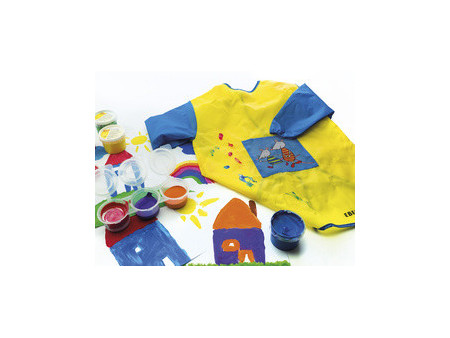 EBERHARD FABER Tablier de peinture Mini Kids, jaune/bleu