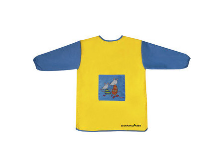 EBERHARD FABER Tablier de peinture Mini Kids, jaune/bleu