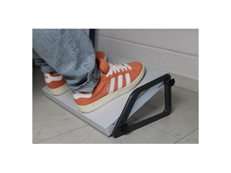 WEDO Repose-pieds Relax, ajustable en hauteur, gris clair