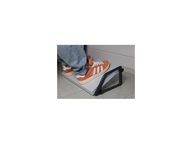 WEDO Repose-pieds Relax, ajustable en hauteur, gris clair