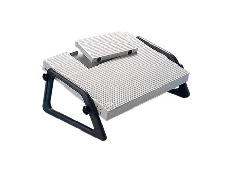 WEDO Repose-pieds Relax, ajustable en hauteur, gris clair