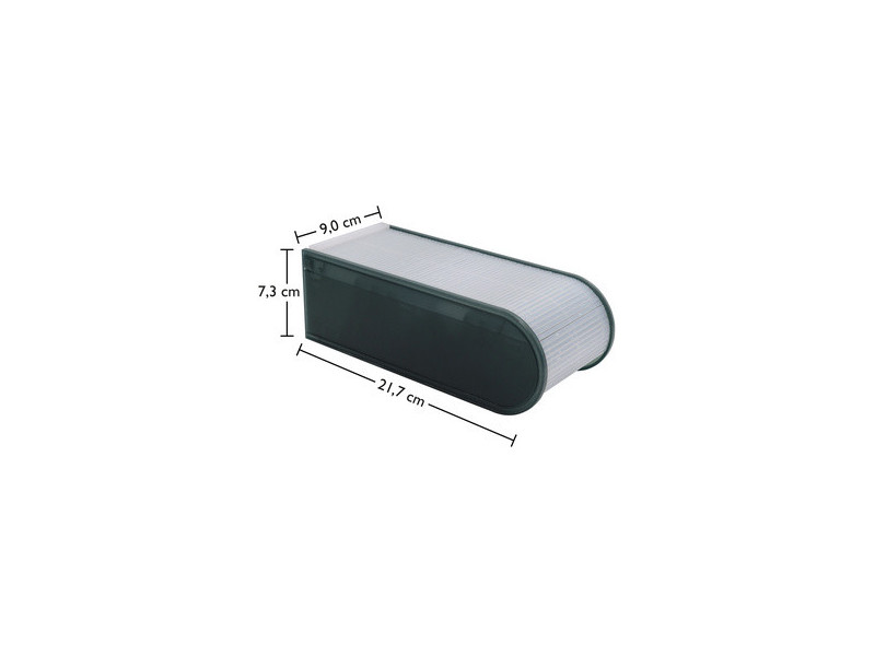 WEDO Fichier éducatif A8 paysage, 100 fiches, gris