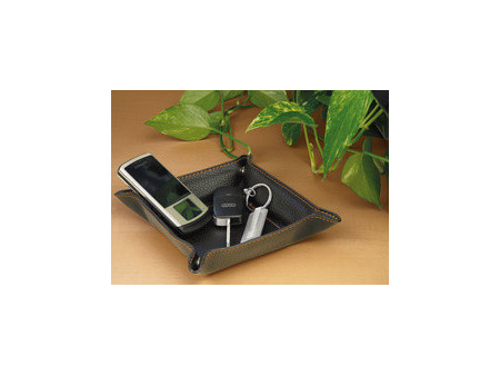 WEDO Petit vide-poches, en similicuir, marron