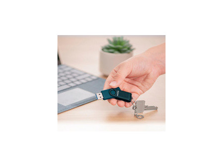 hama Clé USB 3.0 'Rotate', 64 GB, bleu pétrole