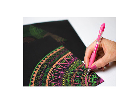 PILOT Stylo à encre gel G2 07 Néon, abricot néon