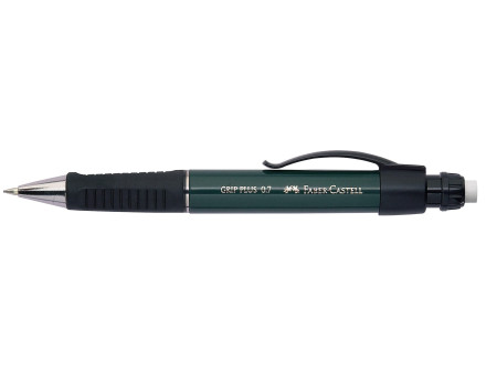 FABER-CASTELL Porte-mines GRIP PLUS 1307, vert-métallique