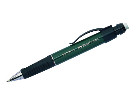 FABER-CASTELL Porte-mines GRIP PLUS 1307, vert-métallique