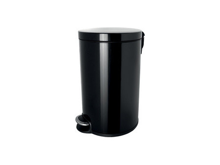 helit Poubelle à pédale 'the silent', 20 litres, argent