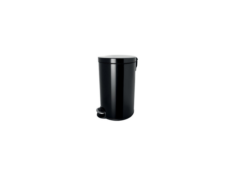helit Poubelle à pédale 'the silent', 20 litres, argent