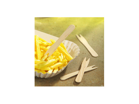 PAPSTAR Fourchette à frites 'pure', longueur: 85 mm