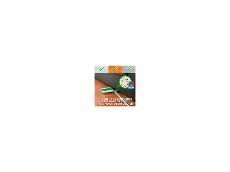 Swiffer Kit de démarrage balai, serpillères humides/sèches