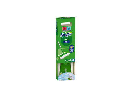 Swiffer Kit de démarrage balai, serpillères humides/sèches