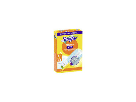 Swiffer Kit d'essai plumeau-magnétique, 1 manche +3 plumeaux