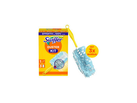 Swiffer Kit d'essai plumeau-magnétique, 1 manche +3 plumeaux