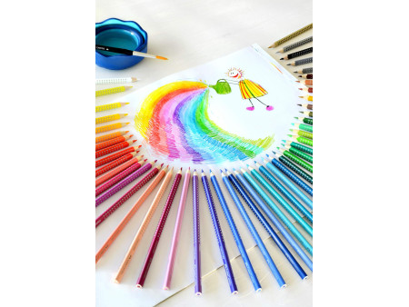 FABER-CASTELL Crayons de couleur Colour GRIP, étui de 12