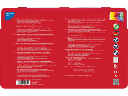FABER-CASTELL Crayon de couleur Colour GRIP, étui de 36