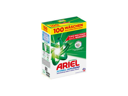 ARIEL Lessive en poudre Universal+, 5,03 kg - 100 lavages