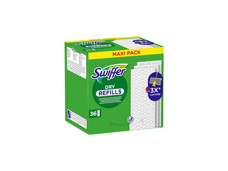 Swiffer Serpillère sèche, pack de recharge de 18