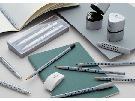FABER-CASTELL Crayon GRIP 2001 avec gomme, degré dureté: HB