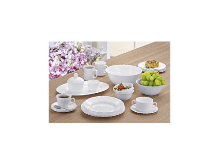Esmeyer Assiette plate TRIANON, 245 mm, blanc