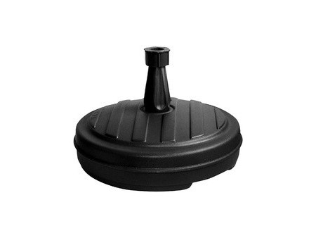 EDA Pied de parasol, plastique, rond, 430 mm, gris foncé