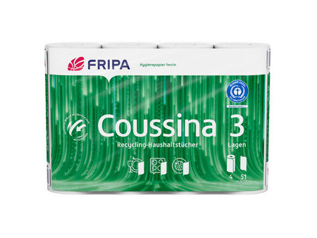 Fripa Rouleau d'essuie-tout Coussina, 3 couches, blanc