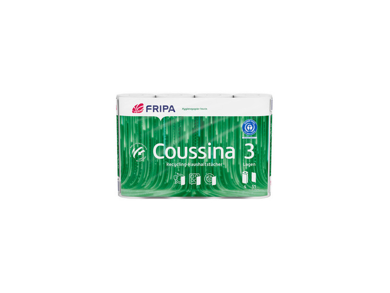 Fripa Rouleau d'essuie-tout Coussina, 3 couches, blanc