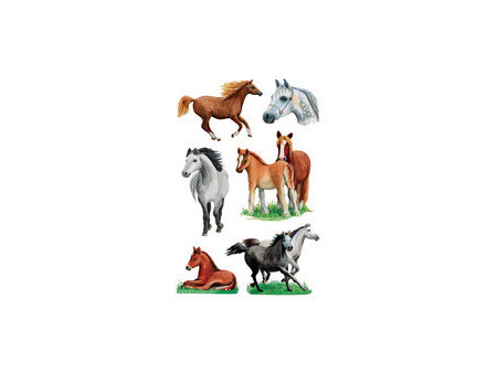 HERMA Sticker DECOR Monde du cheval, en papier