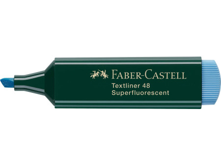 FABER-CASTELL Surligneur TEXTLINER 48 REFILL, bleu