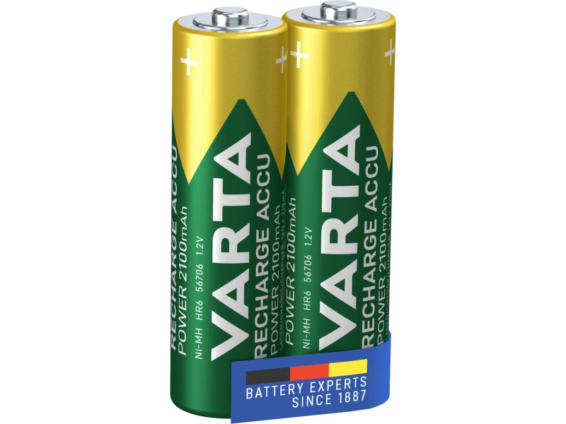 VARTA Pile NiMH 'RECHARGE ACCU Power', Mignon (AA), 2100 mAh