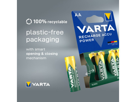 VARTA Pile NiMH 'RECHARGE ACCU Power', Mignon (AA), 2100 mAh