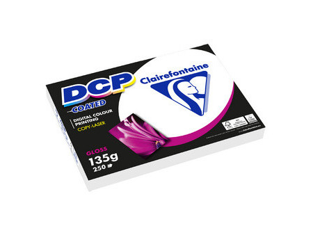 Clairefontaine Papier laser DCP Coated Gloss, A3, 135 g/m2