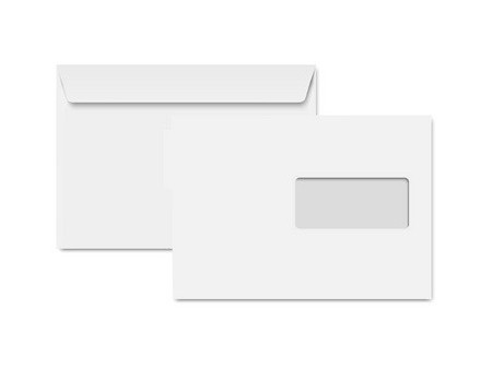 Clairefontaine Enveloppes DL, 110 x 220 mm, blanc recyclé