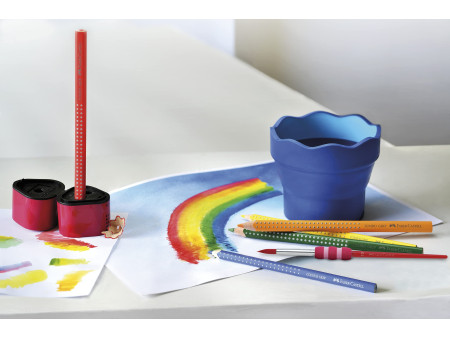 FABER-CASTELL Triple taille crayons en boîte COLOR GRIP 2001
