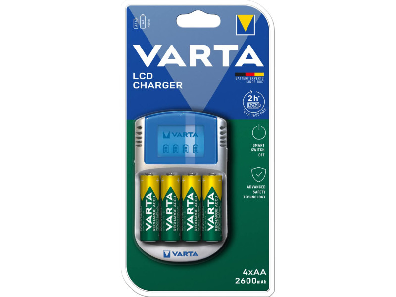 VARTA Chargeur LCD Charger, avec adaptateur