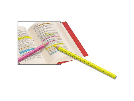 FABER-CASTELL Surligneur à sec GRIP TEXTLINER DRY, bleu
