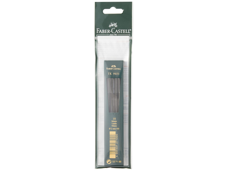FABER-CASTELL Mines TK 9071, noir profond, degré dureté: HB