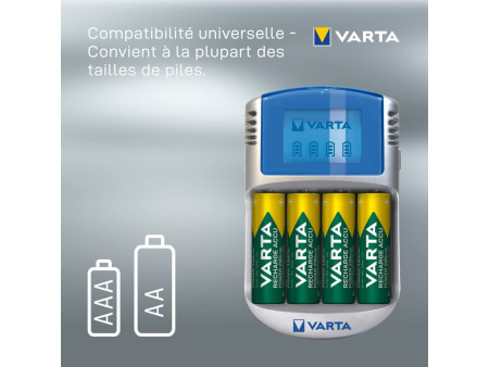 VARTA Chargeur LCD Charger, avec adaptateur
